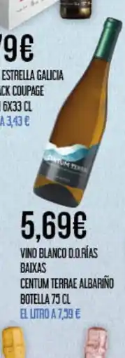 Claudio Vino blanco d.orías baixas centum terrae albariño oferta