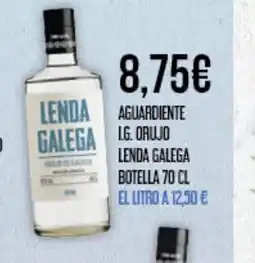 Claudio Aguardiente lg. orujo lenda galega oferta