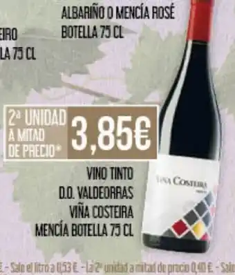 Claudio Vino tinto d.o. valdeorras viña costeira oferta