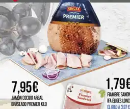 Claudio Jamón cocido argal braseado premier oferta