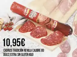 Claudio Chorizo tradición revilla calibre 80 dulce extra sin gluten oferta