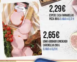 Claudio Lomo adobado loncheado carchelejo oferta