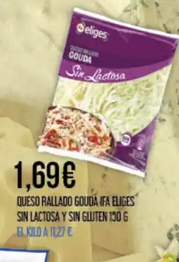 Claudio Queso rallado gouda ifa eliges sin lactosa y sin gluten oferta