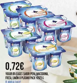 Claudio Yogur ifa eliges sabor pera, macedonia, fresa, limón o plátano oferta