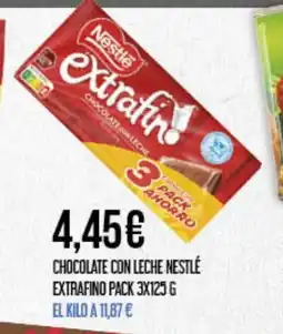 Claudio Chocolate con leche nestlé extrafino oferta