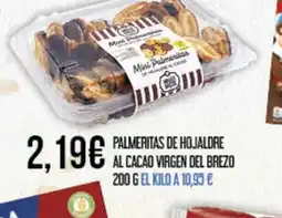 Claudio Palmeritas de hojaldre al cacao virgen del brezo oferta