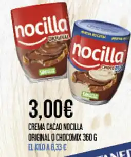 Claudio Crema cacao nocilla original o chocomix oferta