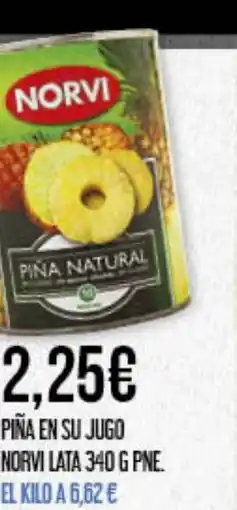 Claudio Piña en su jugo norvi lata oferta