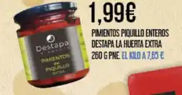 Claudio Pimientos piquillo enteros destapa la huerta extra oferta
