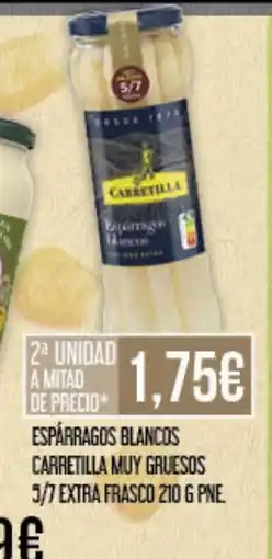Claudio Espárragos blancos carretilla muy gruesos 5/7 extra frasco oferta