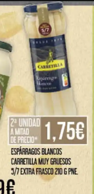Claudio Espárragos blancos carretilla muy gruesos 5/7 extra frasco oferta