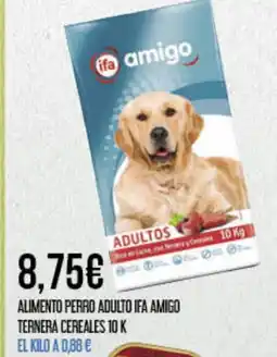 Claudio Alimento perro adulto ifa amigo ternera cereales oferta