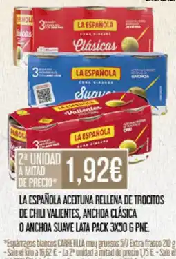 Claudio LA ESPAÑOLA Aceituna rellena de trocitos oferta