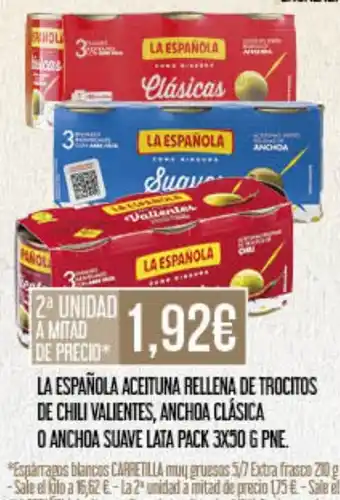 Claudio LA ESPAÑOLA Aceituna rellena de trocitos oferta