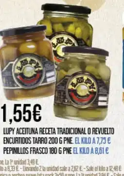 Claudio LUPY aceituna receta tradicional o revuelto oferta