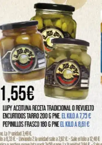 Claudio LUPY aceituna receta tradicional o revuelto oferta
