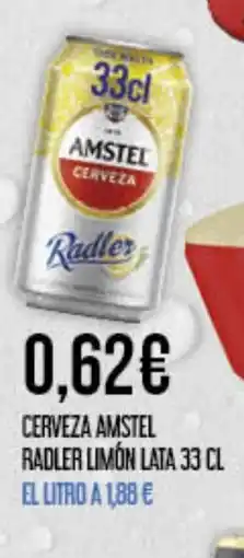 Claudio Cerveza amstel radler limón lata oferta