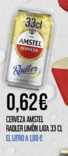Claudio Cerveza amstel radler limón lata oferta