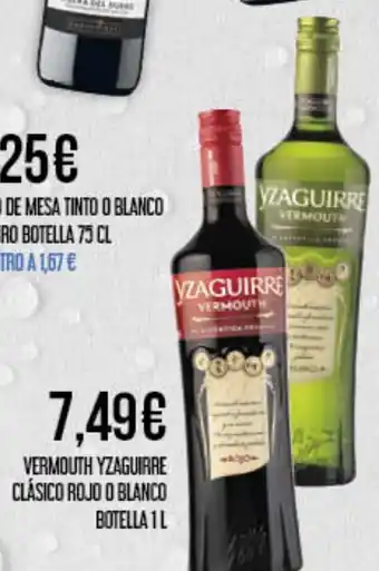 Claudio Vermouth yzaguirre clásico rojo o blanco oferta
