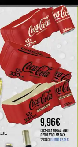 Claudio COCA COLA normal, zero o zero zero lata oferta
