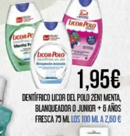 Claudio Dentífrico licor del polo zeni menta, blanqueador o junior+6 años fresca oferta