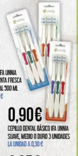 Claudio Cepillo dental básico ifa unnia suave, medio o duro 3 unidades oferta