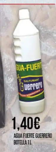 Claudio Agua fuerte guerrero botella oferta