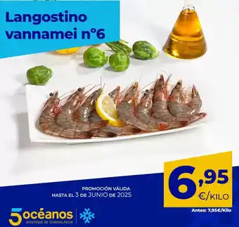 5 Océanos Langostino vannamei n'6 oferta