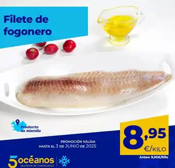 5 Océanos Filete de fogonero oferta