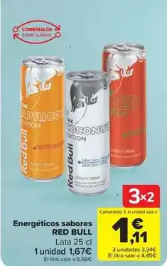 Carrefour Market Red bull - energéticos sabores oferta