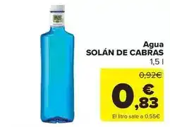 Carrefour Market Solán de cabras - agua oferta