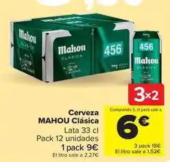 Carrefour Market Mahou - cerveza clasica oferta