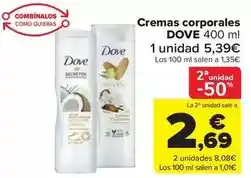 Carrefour Market Dove - cremas corporales oferta