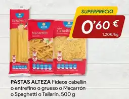 Masymas Alteza - pastas fideos cabellin o entrefino o grueso o macarron o spaghetti o tallarin oferta