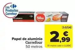 Carrefour Market Carrefour - papel de aluminio oferta