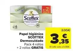 Carrefour Market Scottex - papel higiénico dermocuidado oferta