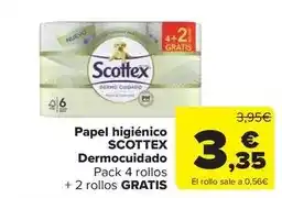 Carrefour Market Scottex - papel higiénico dermocuidado oferta