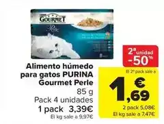 Carrefour Market Purina - alimento humedo para gatos gourmet perle oferta