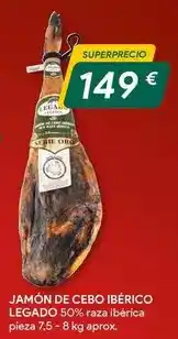 Masymas Legado - jamón de cebo ibérico oferta