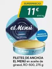 Masymas El menu - filetes de anchoa oferta