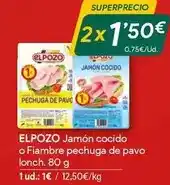 Masymas Elpozo - jamon cocido o fiambre pechuga de pavo oferta