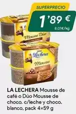 Masymas La lechera - mousse de café o dúo mousse de choco oferta