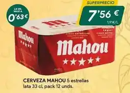 Masymas Mahou - cerveza 5 estrellas oferta
