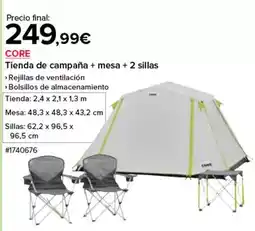 Costco Tienda de campana + mesa + 2 sillas oferta