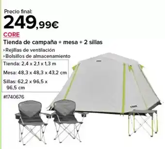 Costco Tienda de campana + mesa + 2 sillas oferta
