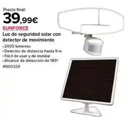 Costco Solar - luz de seguridad con detector de movimiento oferta