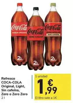 Carrefour Express Coca cola - refresco original/ light/ sin cafeina/ zero o zero zero oferta