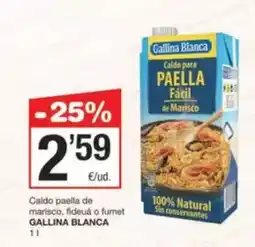 SPAR Fragadis Gallina blanca - caldo paella de marisco/ fideuá o fumet oferta