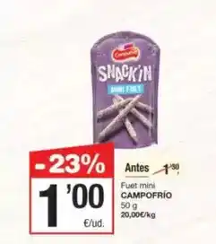 SPAR Fragadis Campofrío - fuet mini oferta