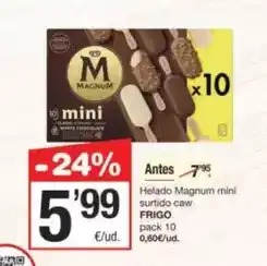 SPAR Fragadis Frigo - helado magnum mini surtido caw oferta